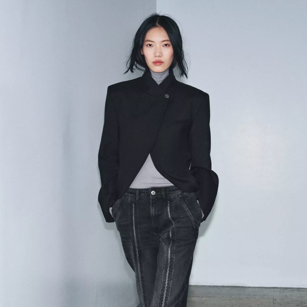 Zara Black Structured Blazer